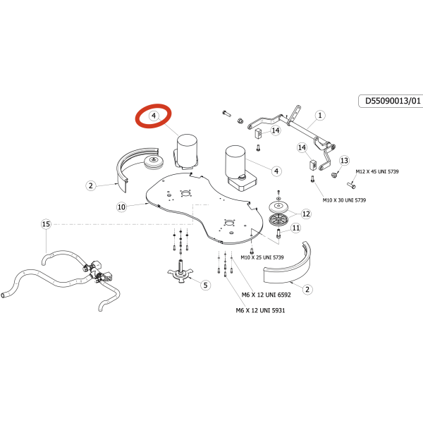Мотор привода щетки 24V 400W 20A 150R PM Lavor Pro XS 85 Essential Мотор привода щетки 24V 400W 20A 150R PM Lavor Pro XS 85 Essential