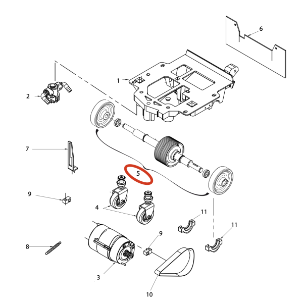 Дифференциал в сборе Lavor Pro SCL Easy R 66 BT Дифференциал в сборе Lavor Pro SCL Easy R 66 BT
