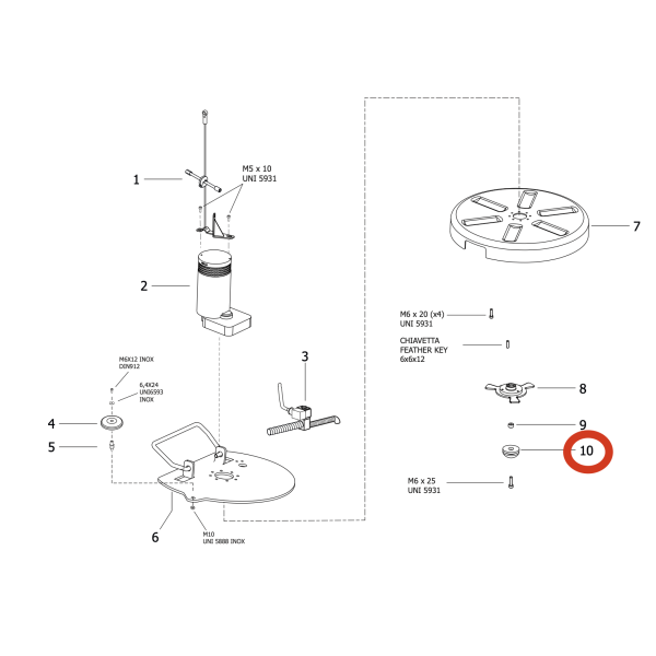 Держатель щетки Lavor Pro Free Evo 50B