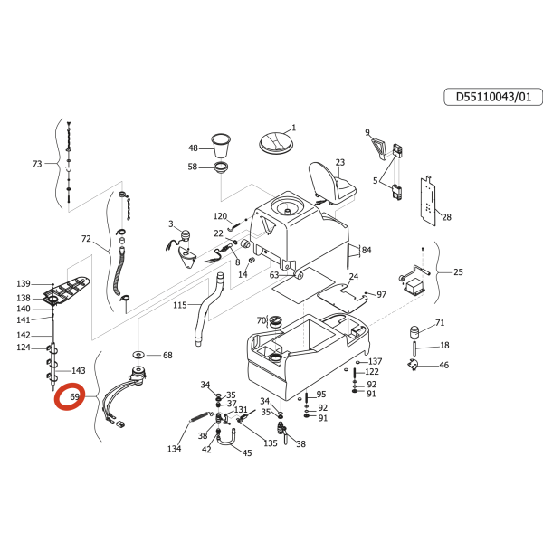 Вакуумный мотор 24V 500W Lavor Pro S-R 90 Вакуумный мотор 24V 500W Lavor Pro S-R 90
