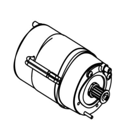 Мотор привода щетки 24V 200W Lavor Pro SCL Easy R 66 BT/50 BT/55 BT/ Next 55 BT/66 BTA