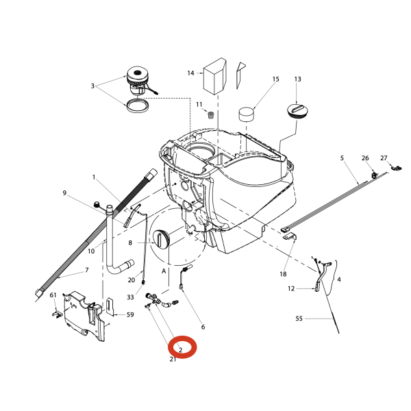 Кран подачи воды Lavor Pro SCL Easy R 66 BT