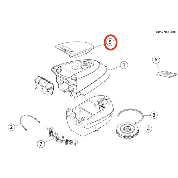 Крышка бака Lavor Pro Free Evo 50B/E