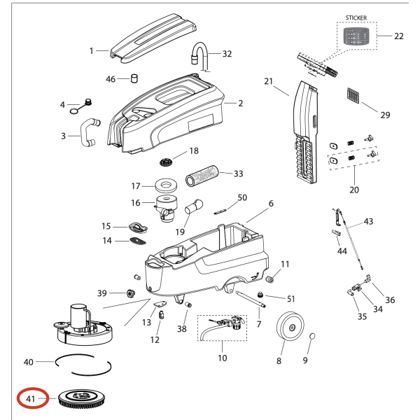 LAVOR Щетка DYNAMIC 45B, 45Е
