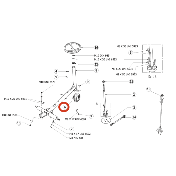 Мотор-колесо хода 24V 600W Lavor Pro XS 85 Essential