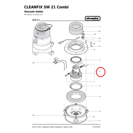 Вакуумный мотор для Cleanfix SW 20/21/21