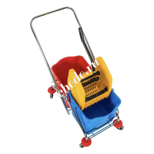 Уборочная тележка двухведерная без корзины 2*25л ChaoBao B-043A