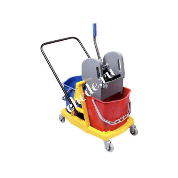 Уборочная тележка двухведерная 2*17л New Made H0206