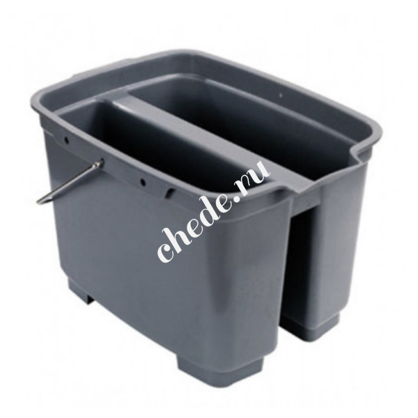 Ведро двойное пластиковое для мытья окон 18л Klimi B-041