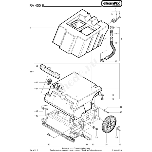 Шланг для слива грязной воды для Cleanfix RA 400E