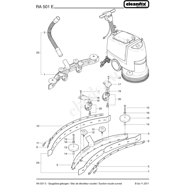 Шланг всасывающий для Cleanfix RA 561