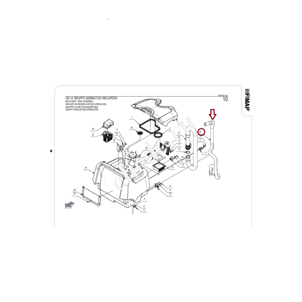 Шланг всасывающий для Fimap MMG