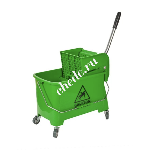 Ведро на колесах прямоугольное с отжимом 20л Super Clean B038