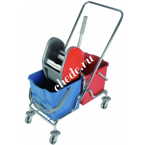 Уборочная тележка двухведерная 2*25л UCTEM-PLAS CKS3326-C