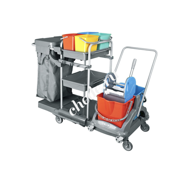 Многофункциональная уборочная тележка UCTEM-PLAS KA411FB