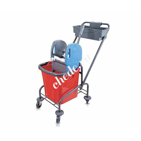 Уборочная тележка одноведерная 1*25л UCTEM-PLAS TK722