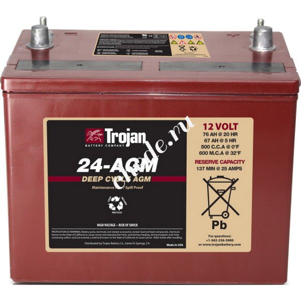 Аккумуляторная батарея Trojan 24-AGM