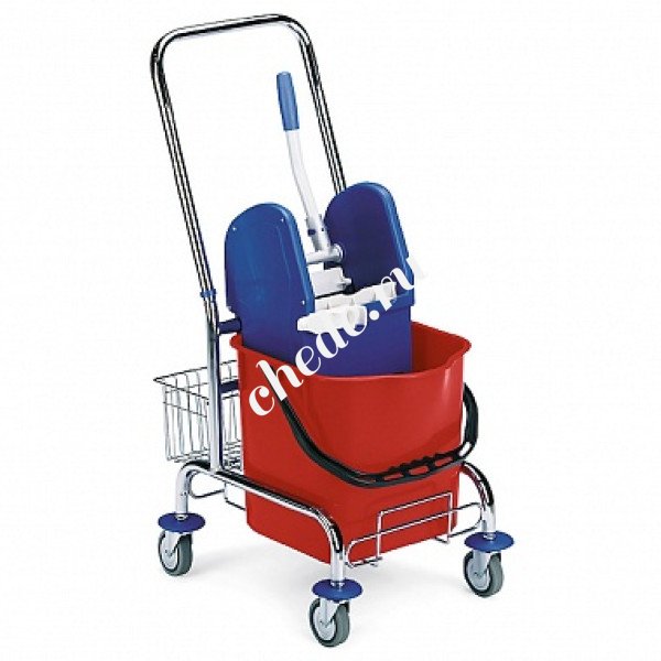 Одноведерная тележка FILMOP 1х25 л на хромированной базе