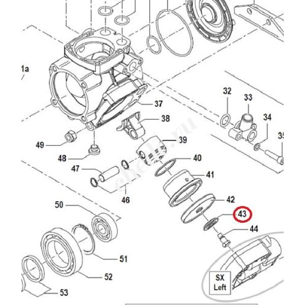 0602003300 Шайба насоса APS31- APS41