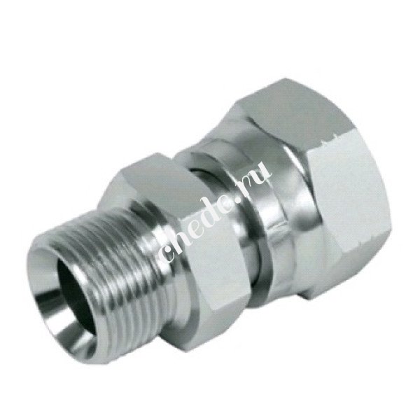 Переходник штуцер 3/8"; гайка 3/8" вращ. MD0815