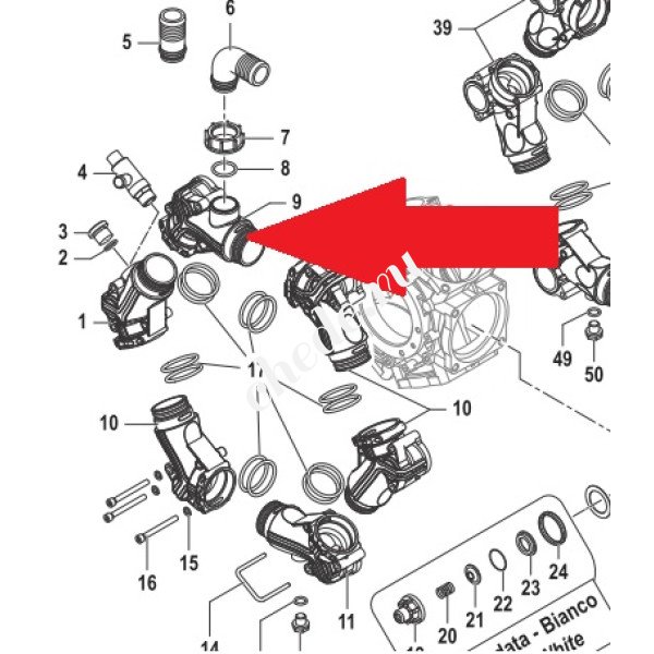 Всасывающий корпус насоса BPS300 Артикул: 3214006000B