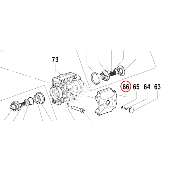 Крышка пластиковая насоса BP300 (чёрный) Артикул: 0460005400
