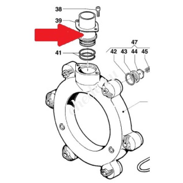 Фитинг 38X51 2" насоса BP 280