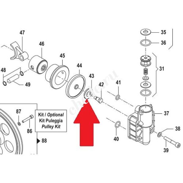 Держатель мембраны насоса BP20/15 - MP