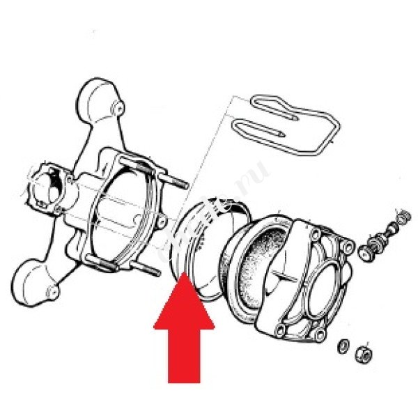 0460000500 Держатель мембраны аккумулятора насоса BP