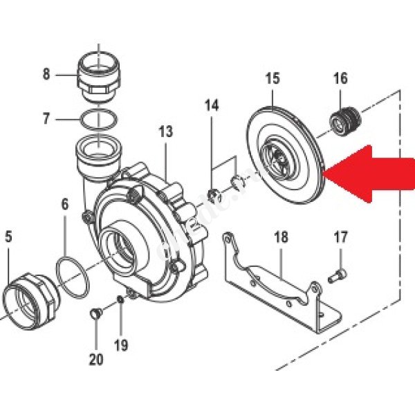 Рабочее колесо насоса C610
