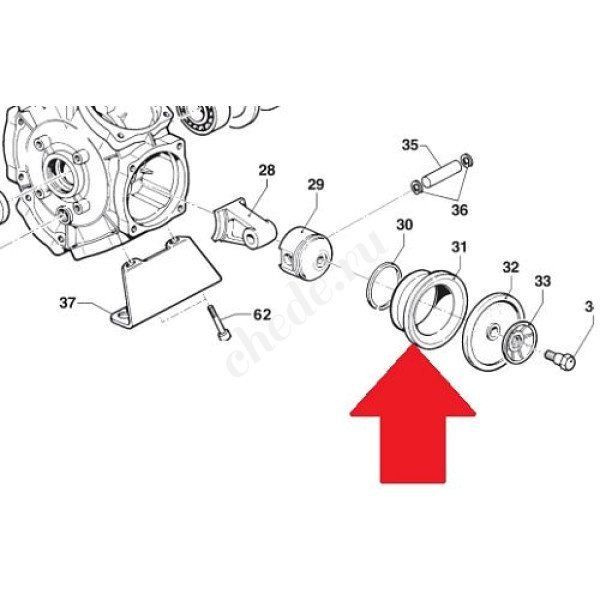Цилиндр поршня d70 насоса BP235/241