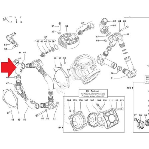 Всасывающий корпус насоса BP75 Артикул: 2803052300