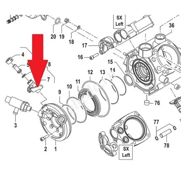 Кран насоса APS 96