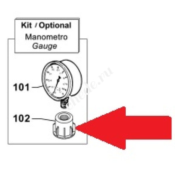 Переходник для манометра насоса MC8 - MC18