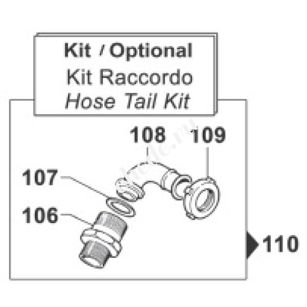 Фитинг насоса YA 130/150 