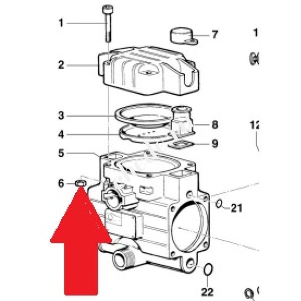 Гайка корпуса насоса BP20 - MP20 (1х4)