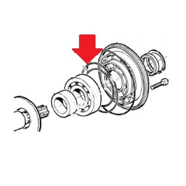 090164 Кольцо уплотнительное 2,62х158,42 насоса APS145