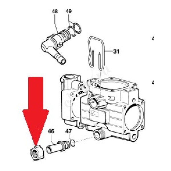 Гайка фитинга насоса BP20 - MP20