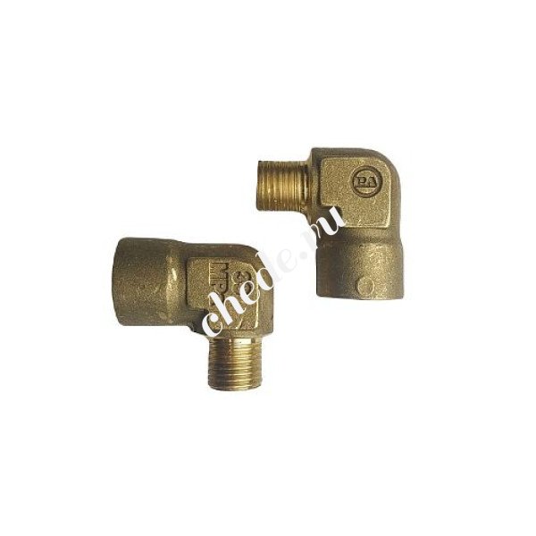 Переходник угловой 90 град. гайка 1/4"; штуцер 1/4" 