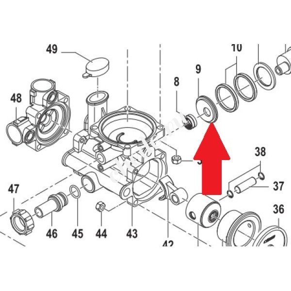 Шайба подшипника насоса MC