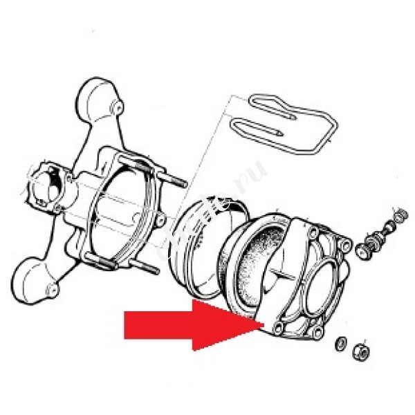Крышка гидроаккумулятора насоса серии BP