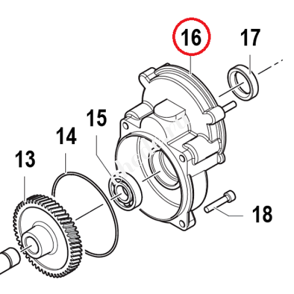 Супорт редуктора насоса MC 25 (замена арт.3002049100A)