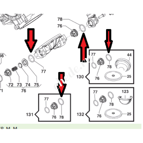 Кольцо 3,53х34,52  насоса IDS1401/1701