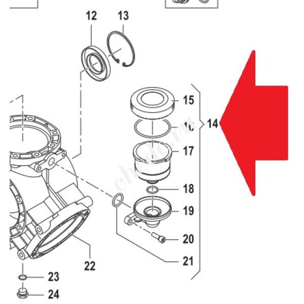 Бачок уровня масла в сборе насоса IDS1201/1401