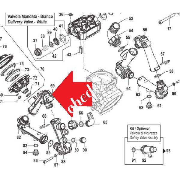 Всасывающий корпус насоса BP135 Артикул: 3214004700