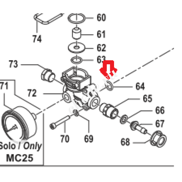 Кольцо 2,9х13,8 насоса MC 20/20 1210002500