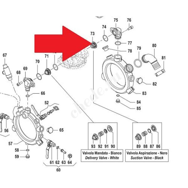 Клапан в сборе насоса IDS1401 Артикул: 1220008800