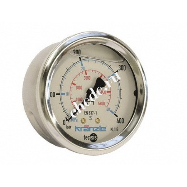 Запчасти для АВД  Kranzle манометр 0-400 Бар, соединение 1/4¨