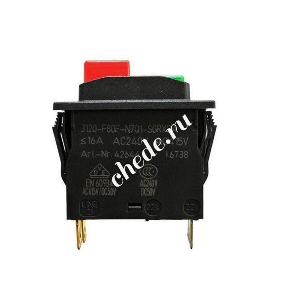 Запчасти для АВД  Kranzle выключатель главный для Quadro 800, 1000, 1200