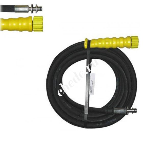Шланг ВД однооплёточный, 1SN-08, гайка-штуцер (M22-Ø11), 10m, 315bar